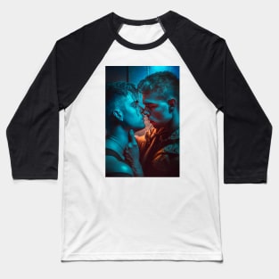 Gay Cyberpunk Romance Baseball T-Shirt